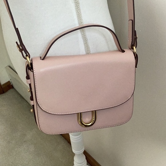 JCrew pink leather satchel/crossbody bag - Picture 5 of 15
